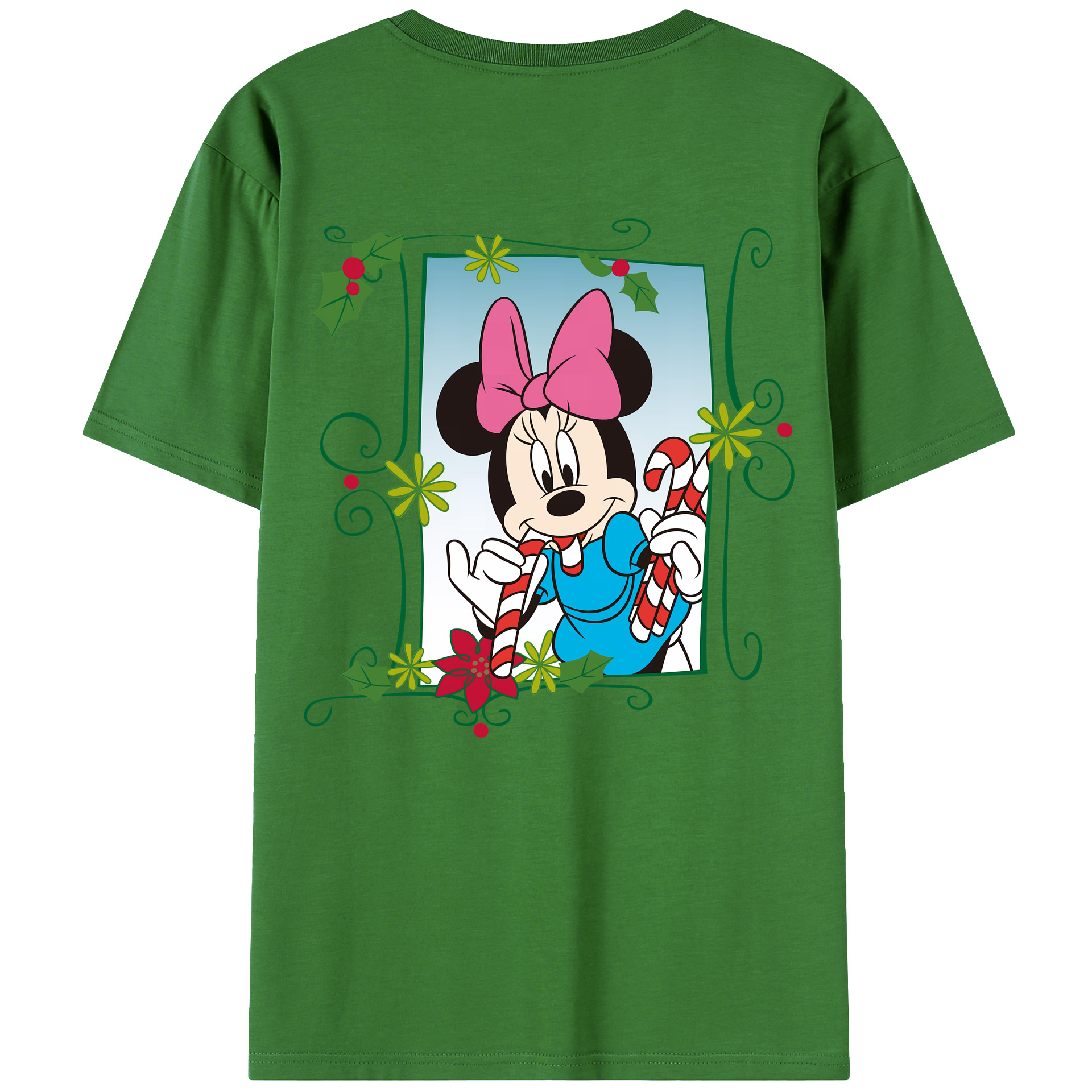 （画像用） ミッキーマウス Mickey Mouse レディース半袖Tシャツ(バックプリント)